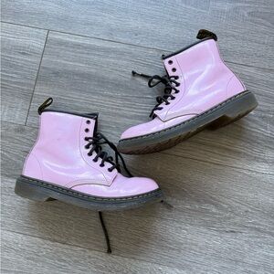 Dr. Martens Kids Boots in Pink and Black